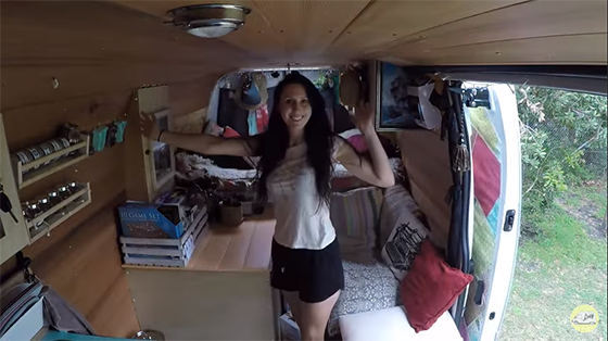 Living in campervan
