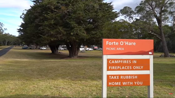 Fort O'Hare Victoria Campground ,grassy,leafy,pets allowed